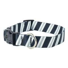 Black, Gray, & White Stripe Spirit Dog Collar