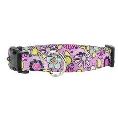 Petal Party Purple Dog Collar