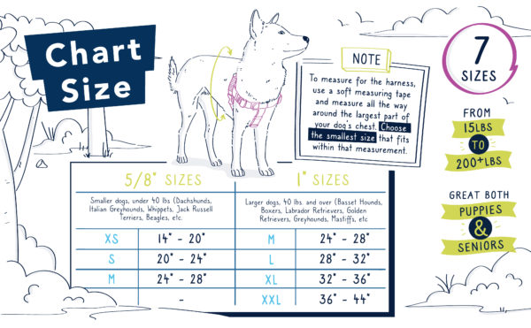 Freedom Harness Sizing Chart