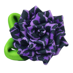 Collar Flower - Purple and Black