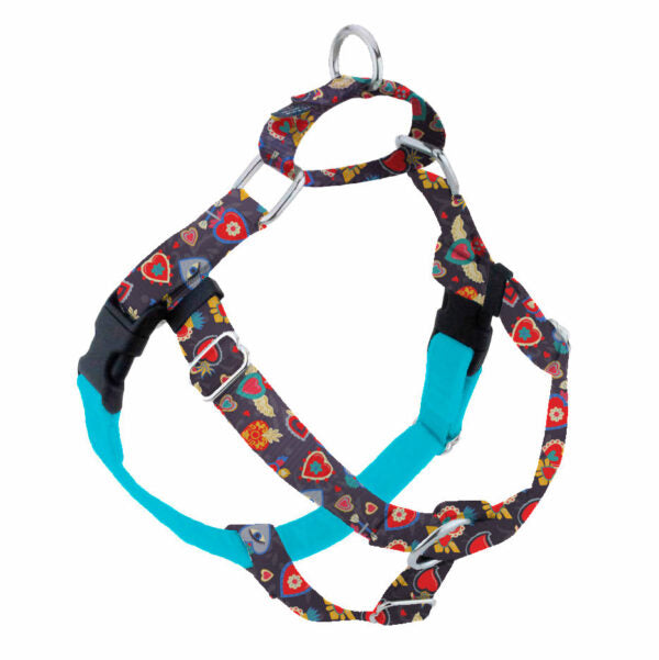 Gothic Hearts Freedom No-Pull Dog Harness - EarthStyle