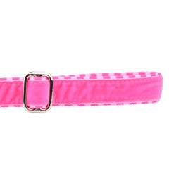 Pink Stripes Velvet Dog Leash (1″ Only)