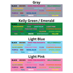 Personalized Martingale Collar with Name - Solid Colors