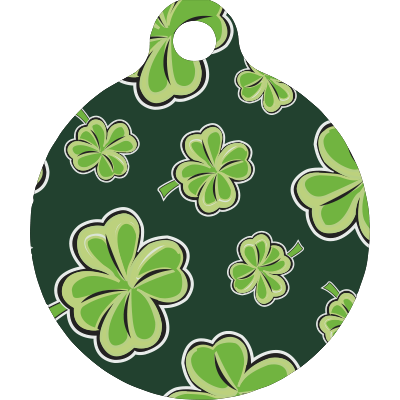 4 Leaf Clover HD Dog ID Tag