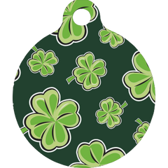 4 Leaf Clover HD Dog ID Tag