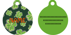 4 Leaf Clover HD Dog ID Tag