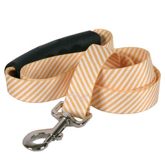 Southern Dawg Seersucker Orange Premium Dog Leash