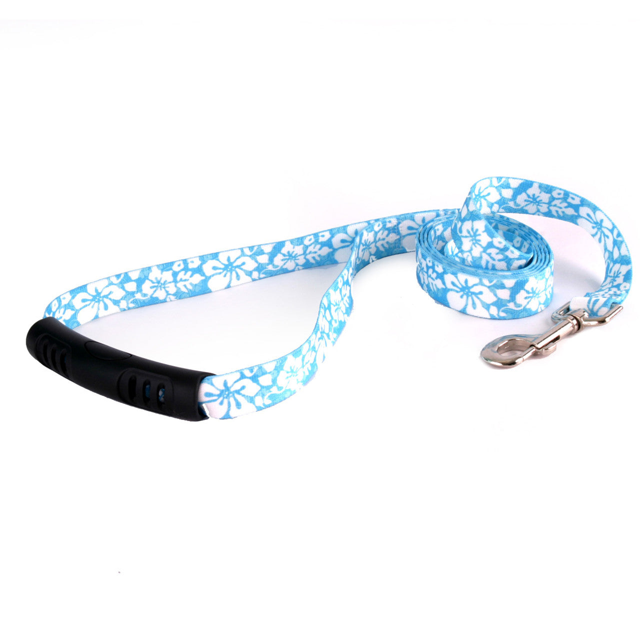 Island Floral Blue EZ-grip Dog Leash