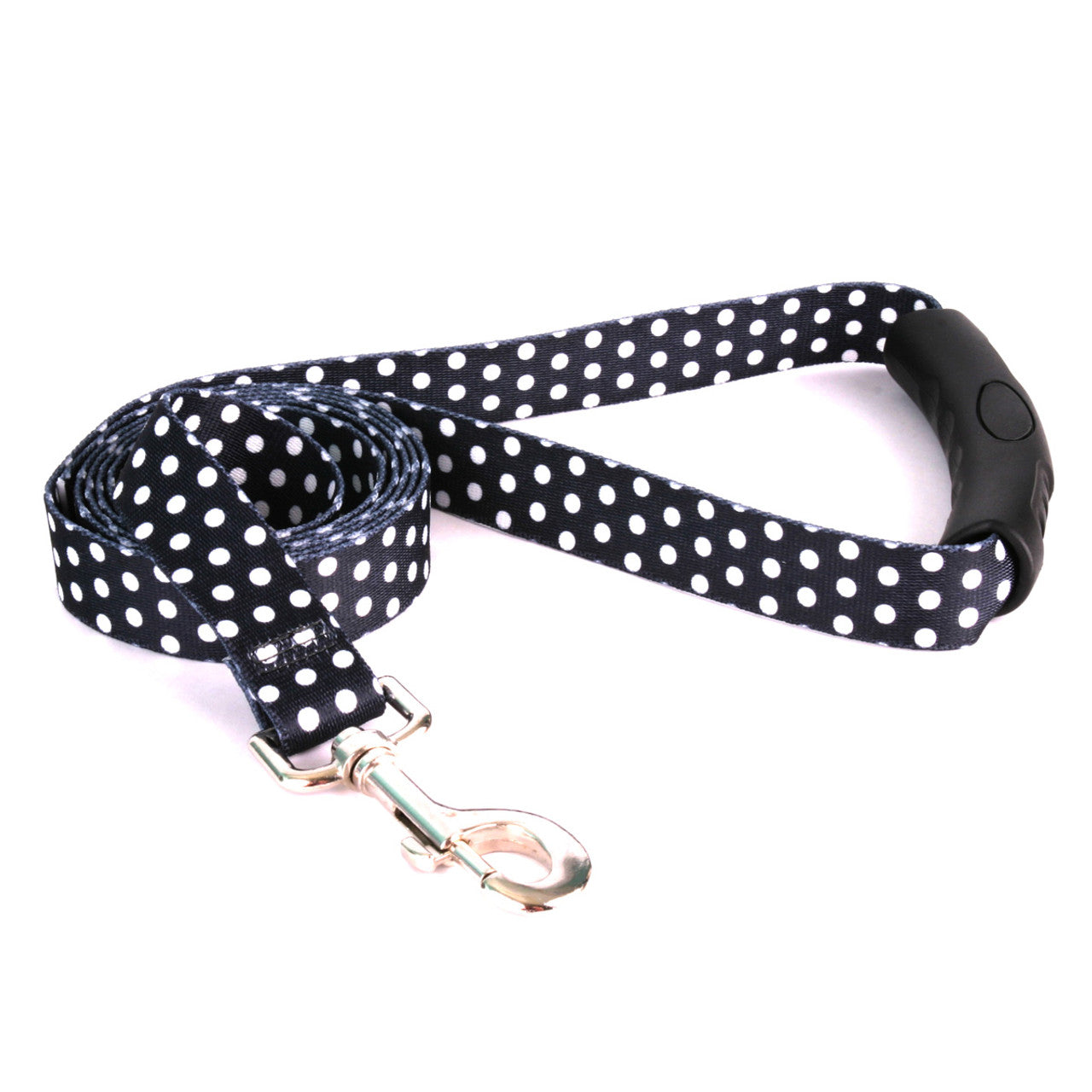 Black Polka Dot Dog Leash