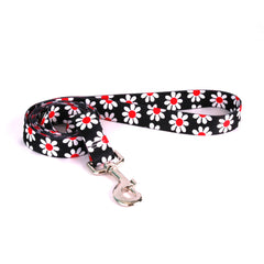 Black Daisy Dog Leash