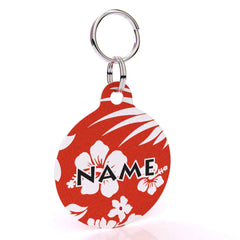 Aloha Red HD Dog ID Tag