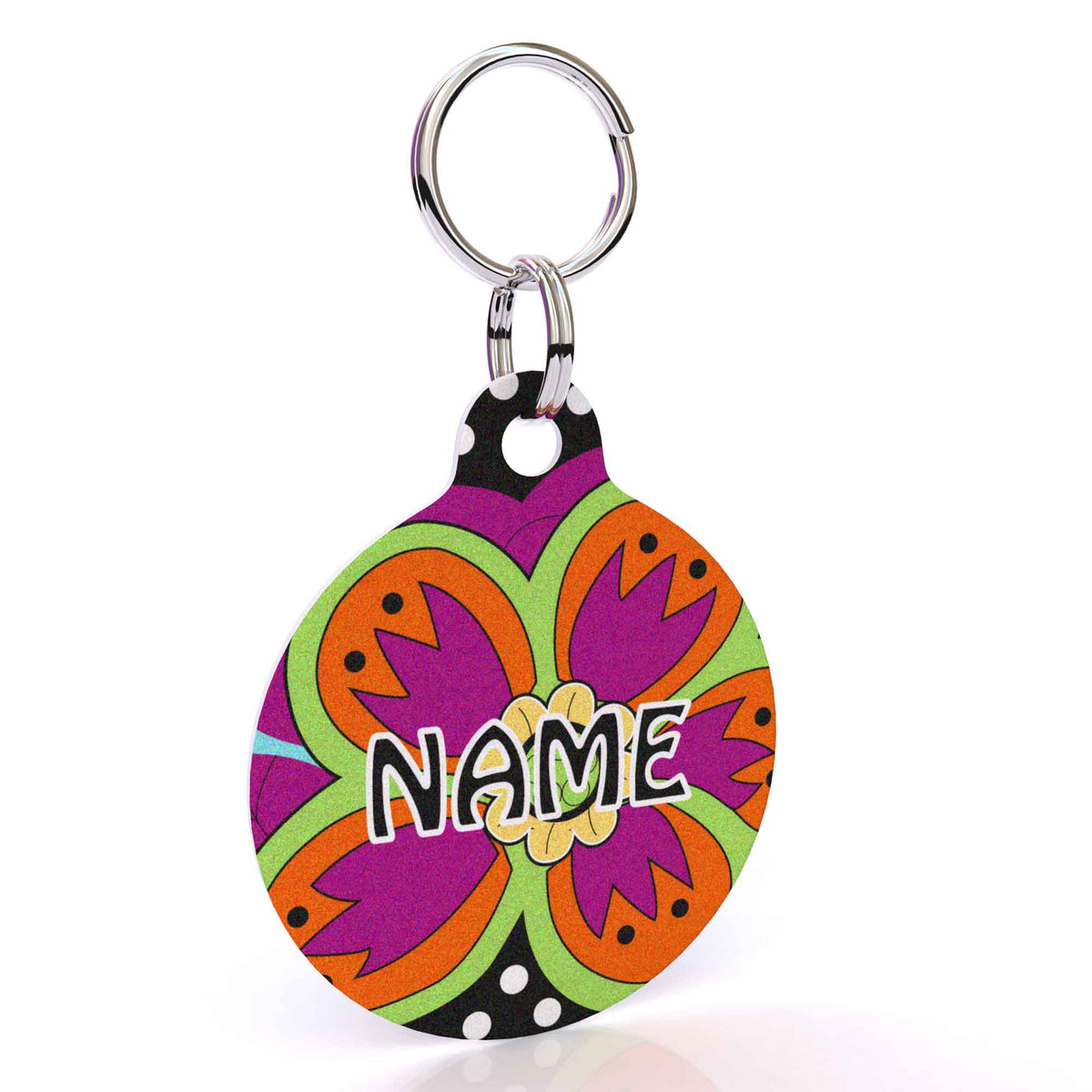 Amazon Floral HD Dog ID Tag