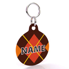 Argyle Fall HD Dog ID Tag