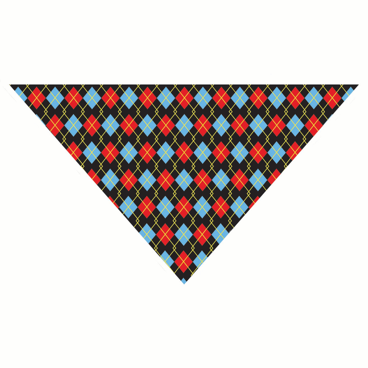 Red Argyle Dog Bandana