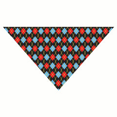 Red Argyle Dog Bandana