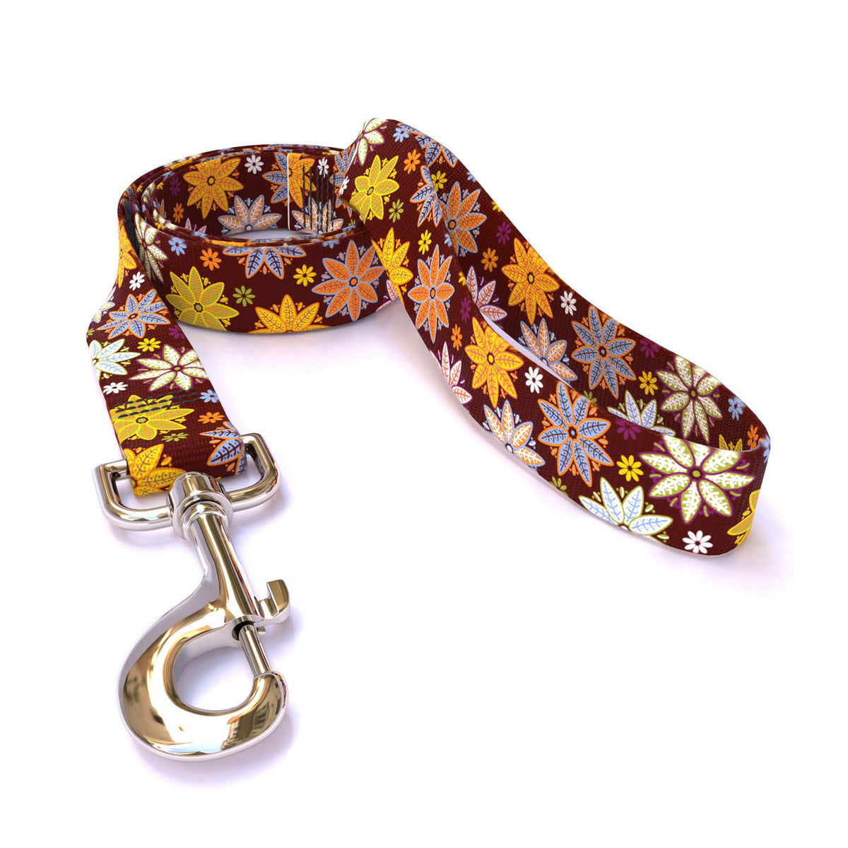 Autumn Flowers Dog Leash