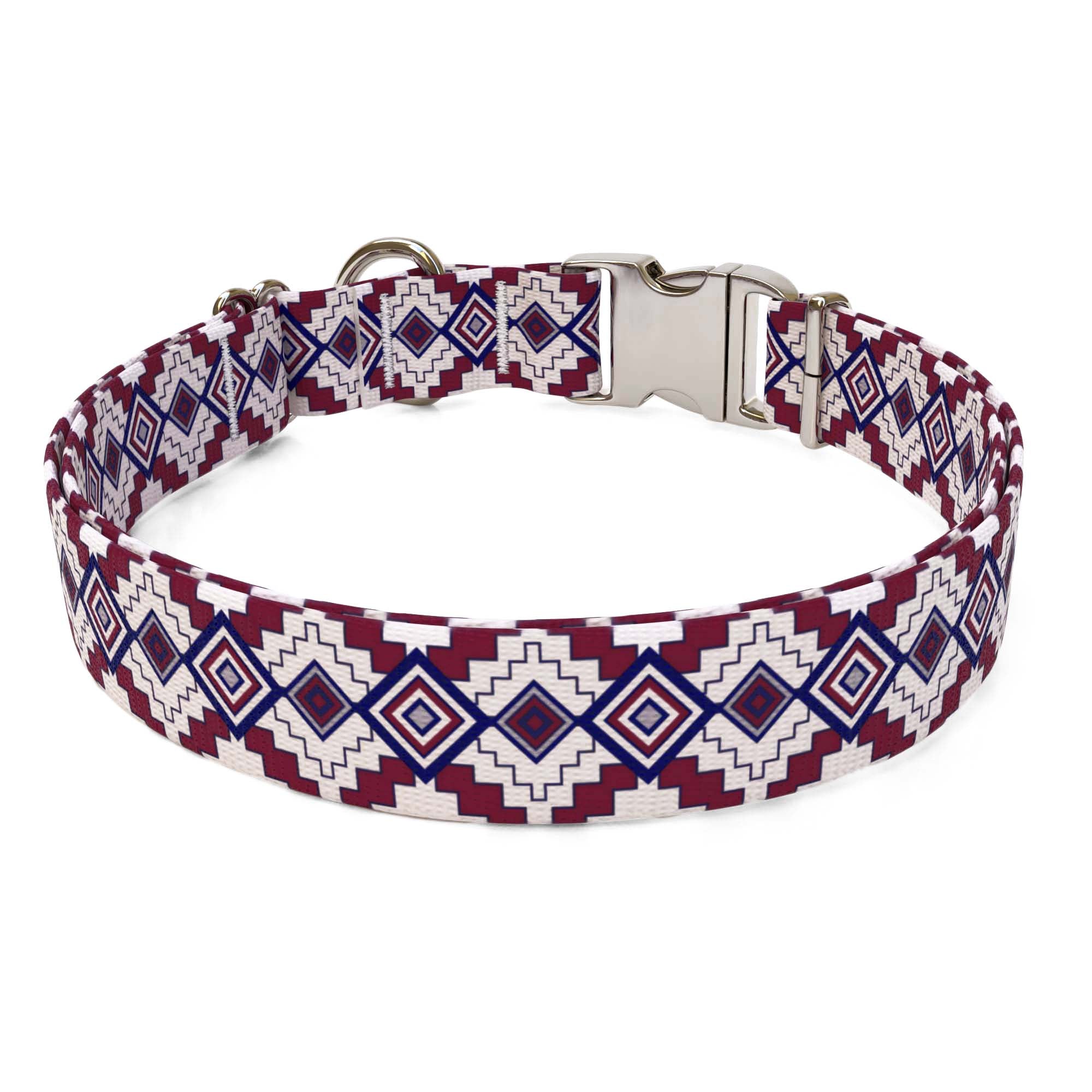 Aztec Red Dog Collar