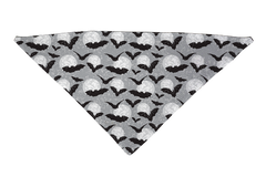 Moon Black and White with Bats Dog Bandana