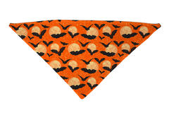 Moon Orange with Bats Dog Bandana