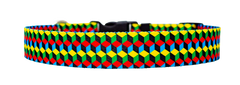 Block Steps Dog Collar