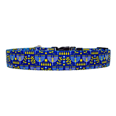 Bright Menorahs Dog Collar