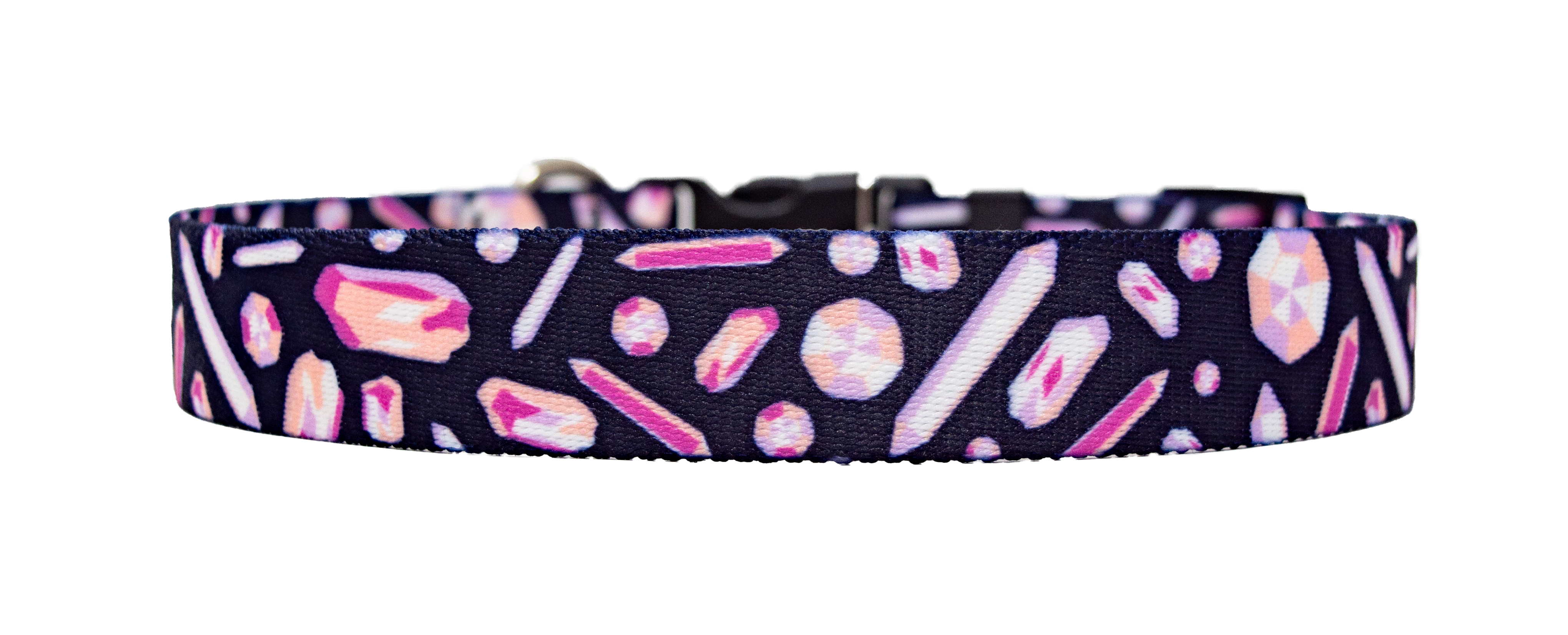 Crystals Pink Dog Collar