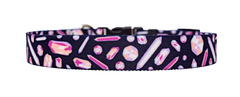 Crystals Pink Dog Collar
