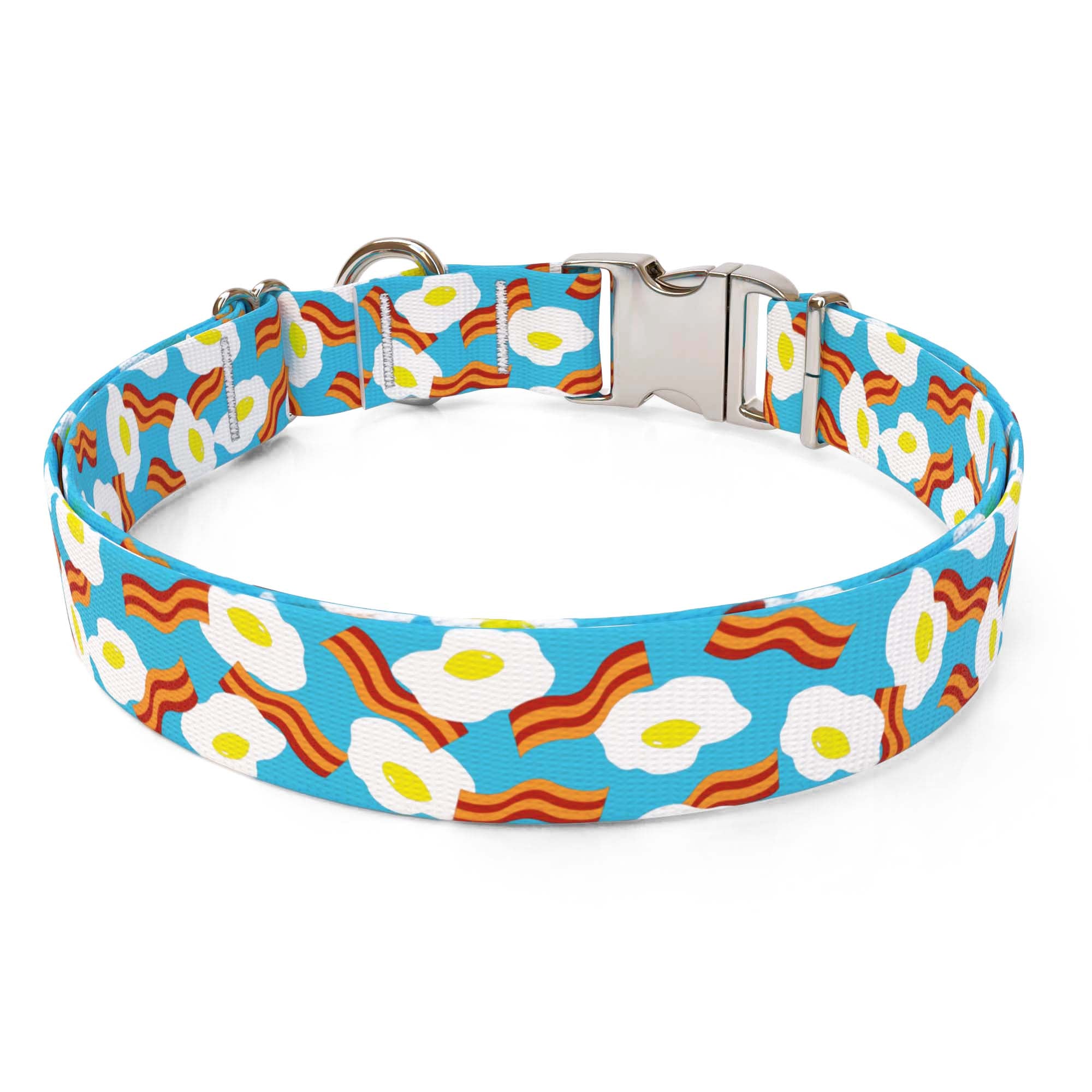 Bacon And Eggs Sterling Premium Dog Collar