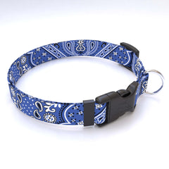 Personalized Bandana Blue Dog Collar