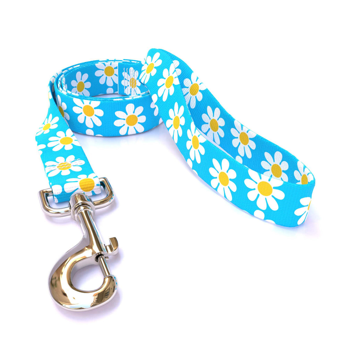 Blue Daisy Dog Leash