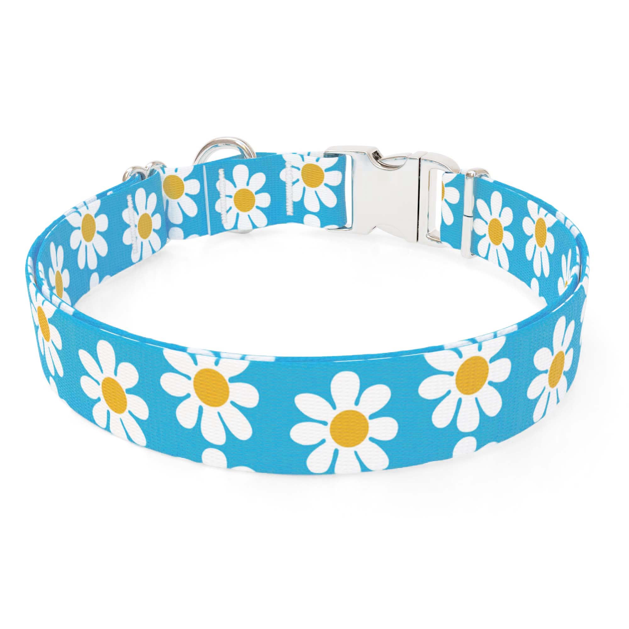 Blue Daisy Sterling Premium Dog Collar