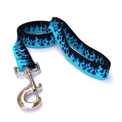 Blue Flames Dog Leash