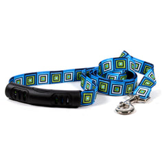 Blue Blocks Dog Leash