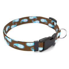 Brown Paisley Dog Collar