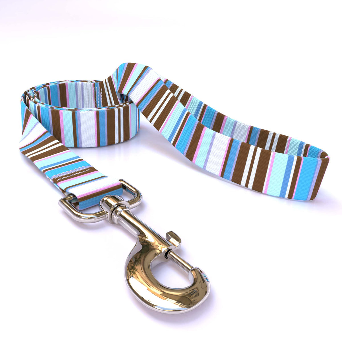 Brown Stripes Dog Leash