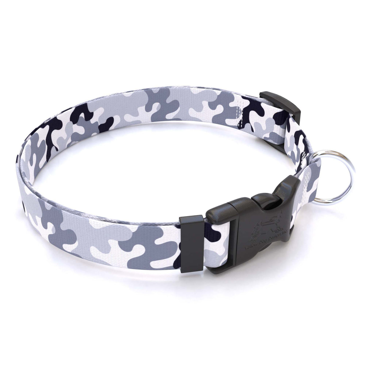 Black and White Camo Dog Collar