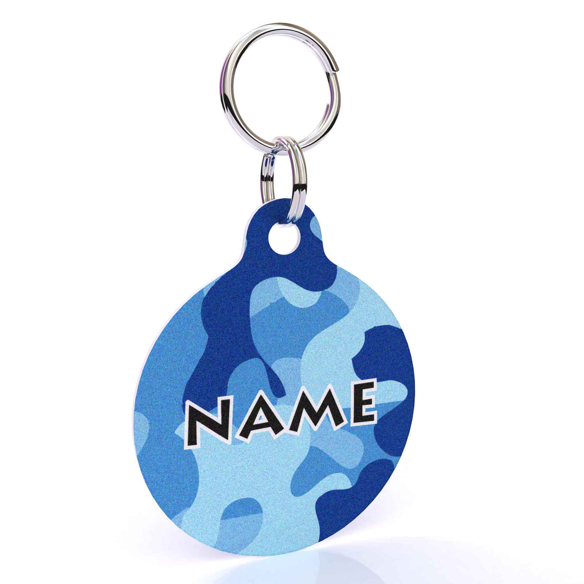 Camo Blue HD Dog ID Tag