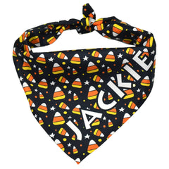 Personalized Candy Corn Dog Bandana