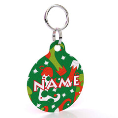 Christmas Stockings HD Dog ID Tag