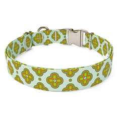 Boho Cleo Blue Dog Collar