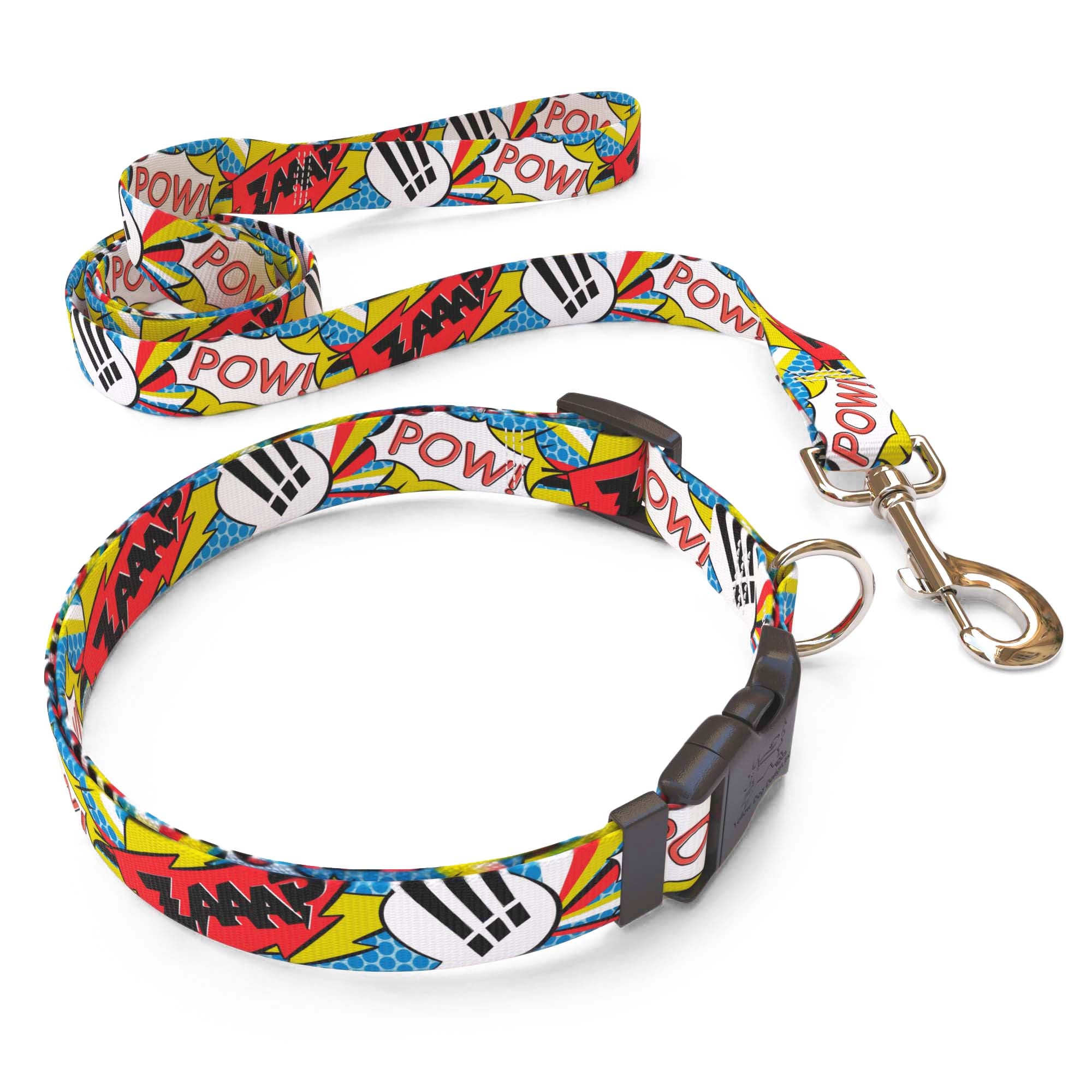 Comic Print Dog Collar