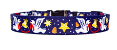 Christmas Doves Dog Collar