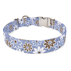 Daisy Chain Blue Dog Collar