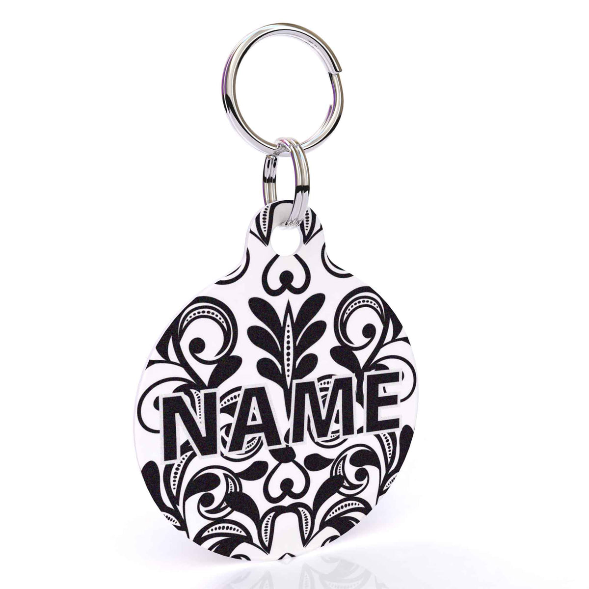 Damask HD Dog ID Tag