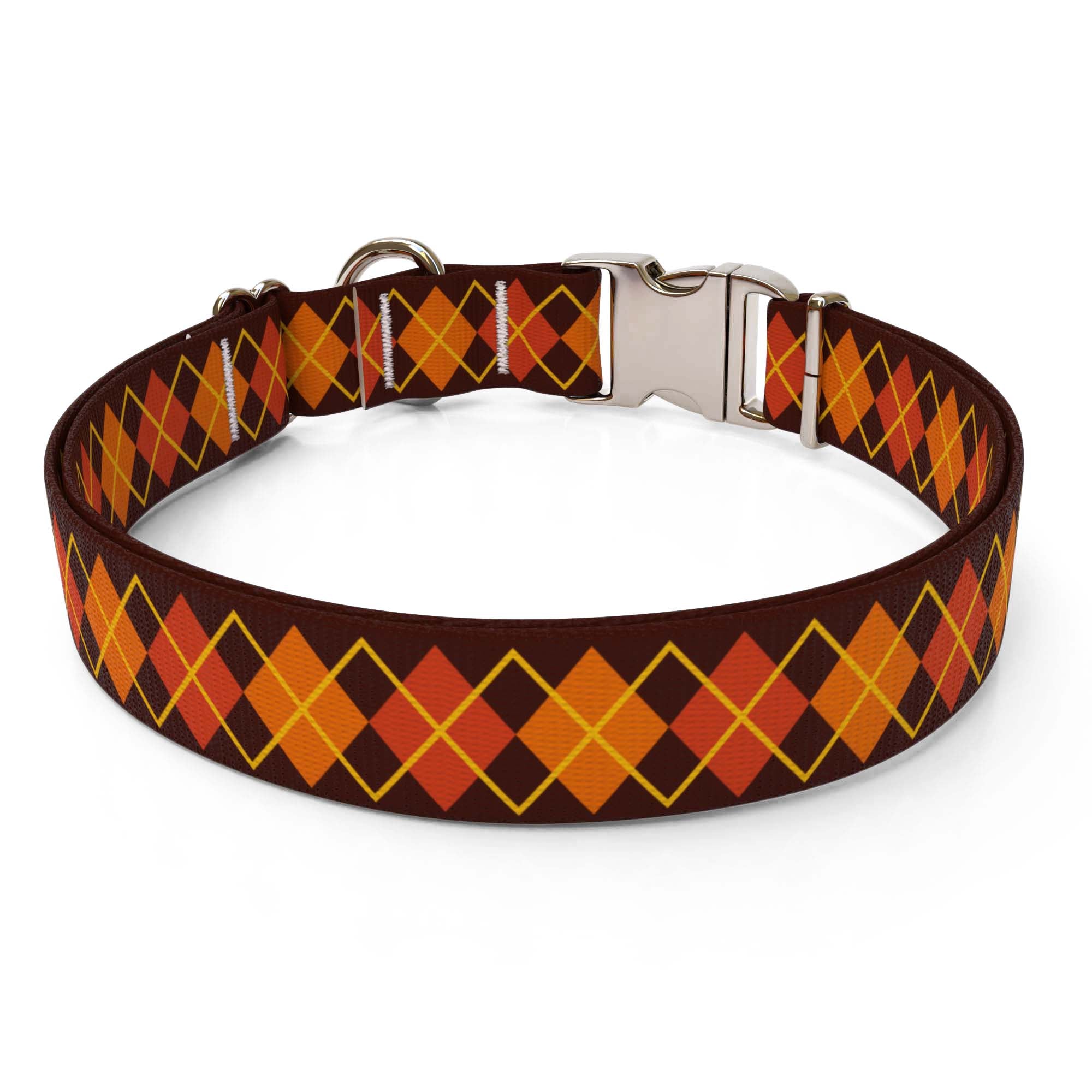 Argyle Fall Dog Collar