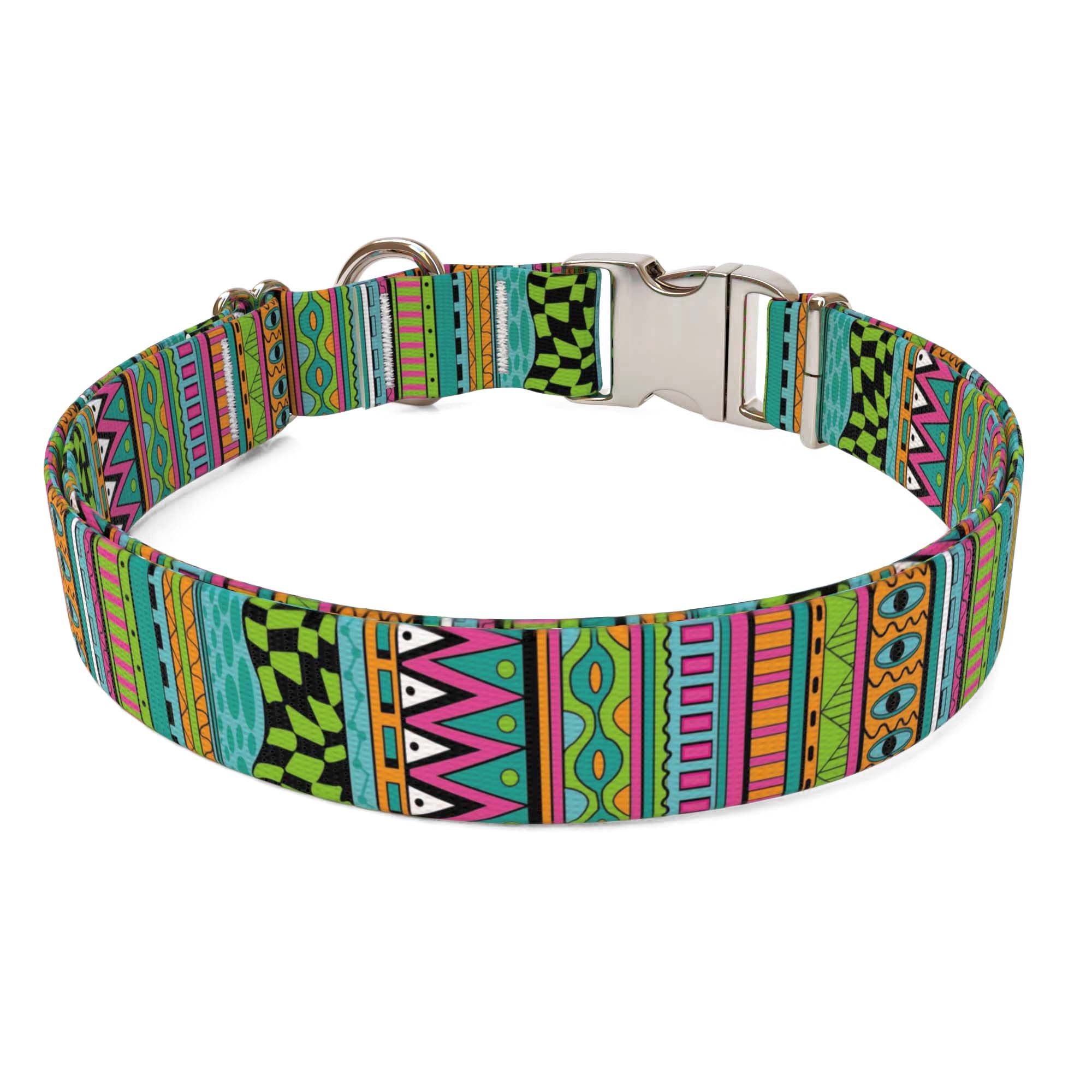 Festival Stripes Dog Collar