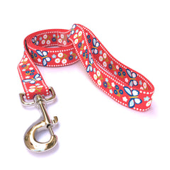 Festive Butterfly Red Dog Leash