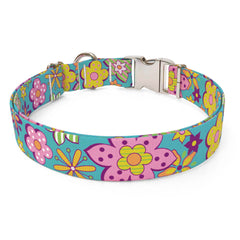 Personalized Flower Power Dog Collar