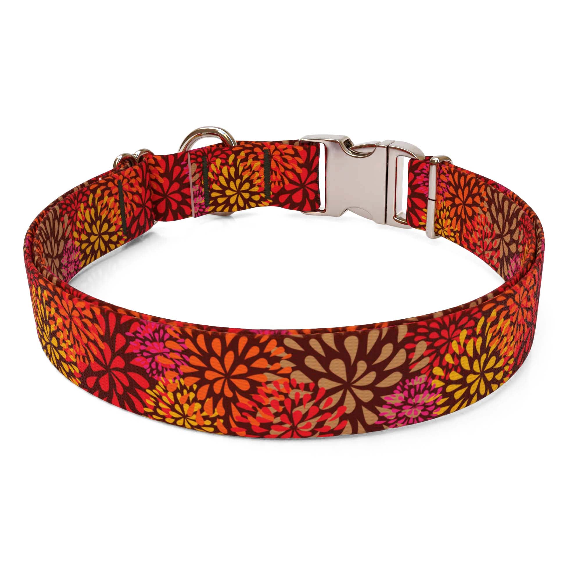 Flowerworks Red Dog Collar