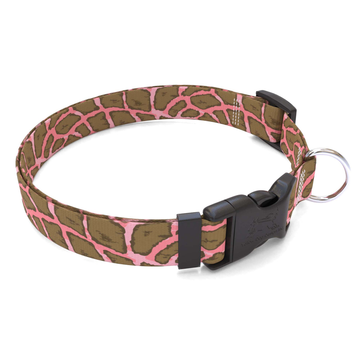 Giraffe Print Pink Dog Collar